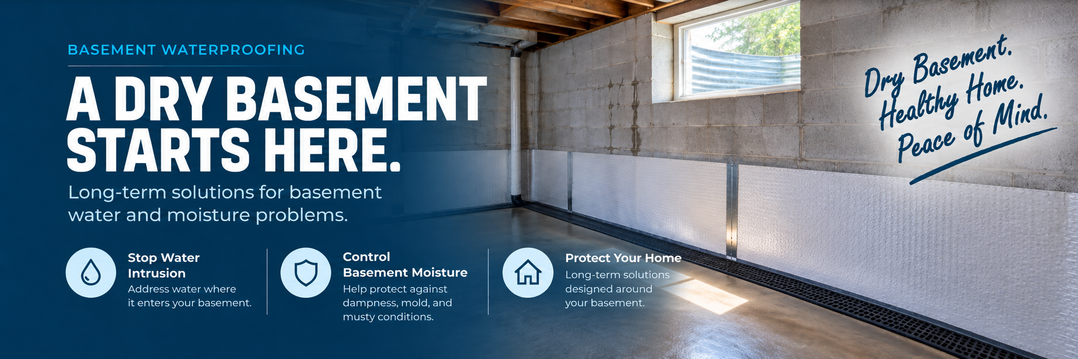 Basement Waterproofing, Drier Home